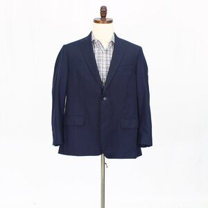 Hart Schaffner Marx Union Made 42S Navy Blazer Sport Coat Jacket 2-Button Y374